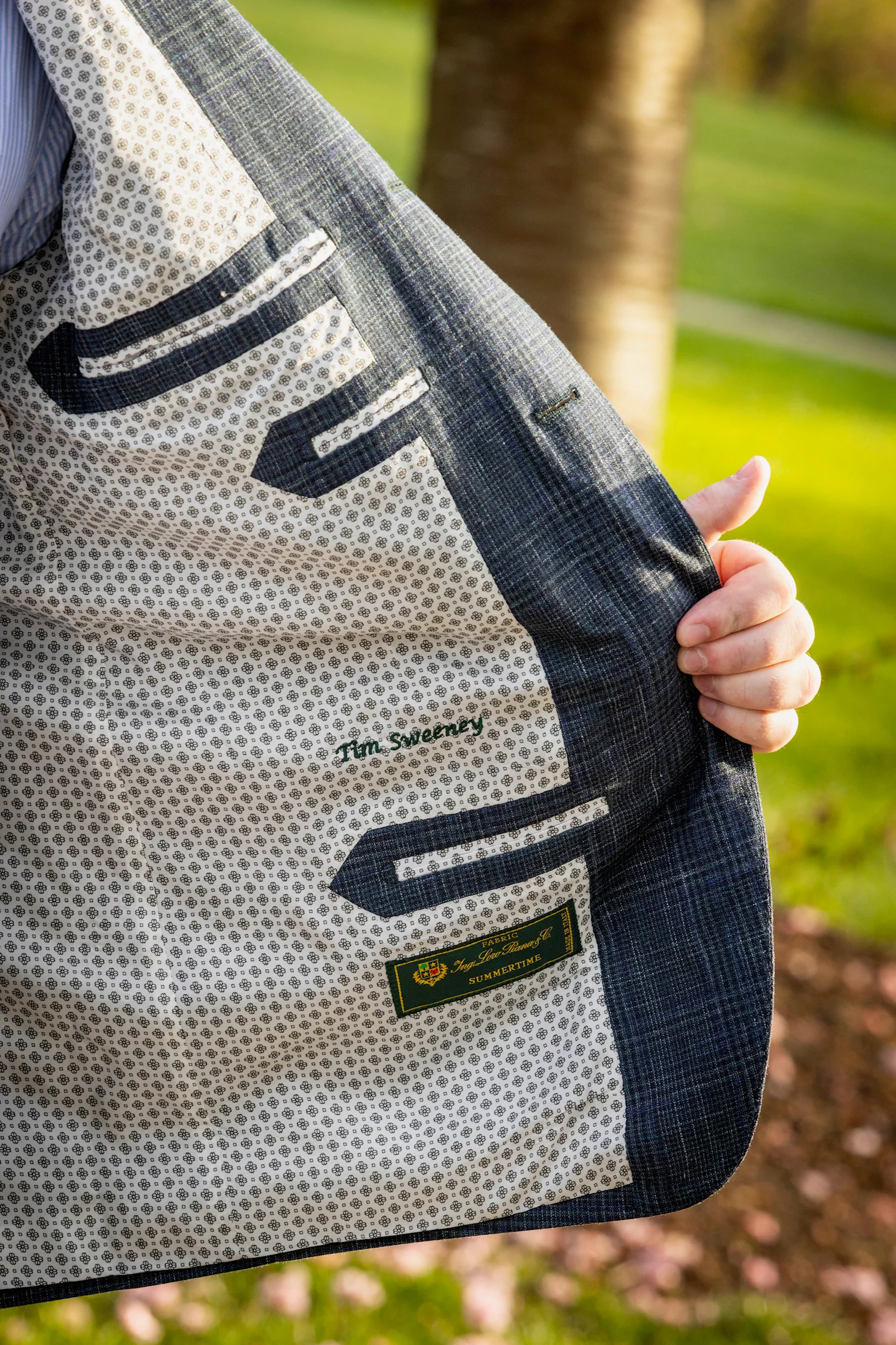 Custom suit details